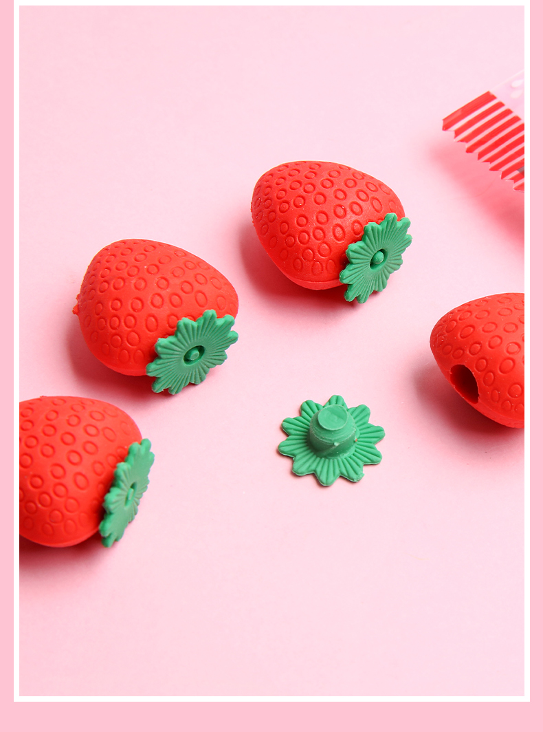 草莓限定橡皮擦3袋装【图片 价格 品