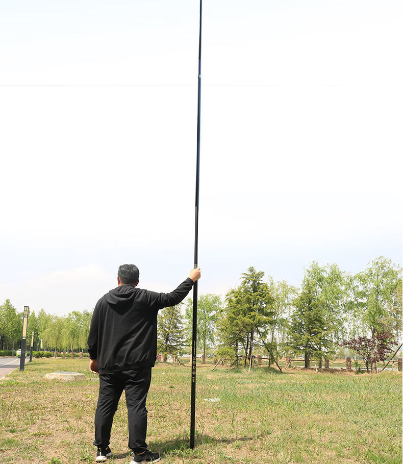 全新加长碳素槟榔杆伸缩杆割冻青打塔杆抄网杆定位抄网杆超轻超硬16米