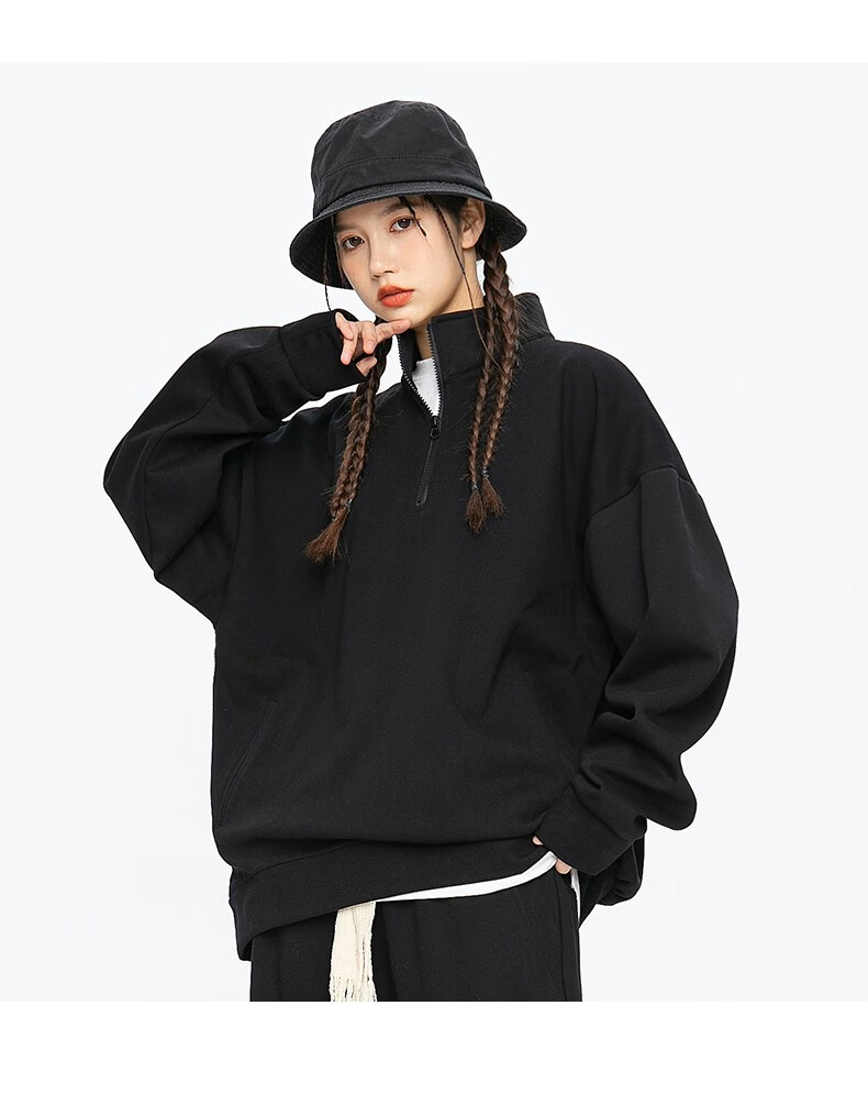 nerdy卫衣长袖 ader nerdy秋季新款潮流百搭拉链立领纯侣卫衣男士宽松