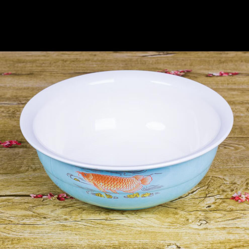 和面盆 揉面盆 处理瑕疵和面盆 青花瓷揉面盆老式陶瓷面盆 发面盆家用