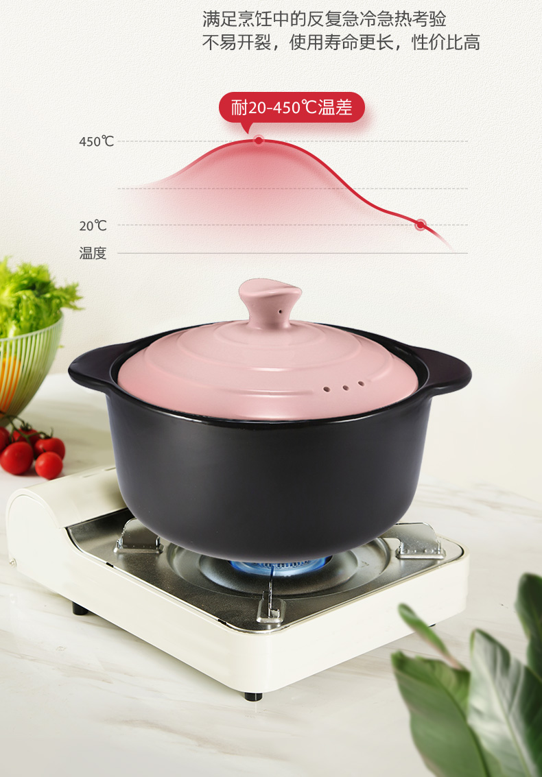 爱仕达(asd)砂锅煲汤耐热石锅家用汤锅炖锅4l陶瓷锅聚味iii系列沙锅r