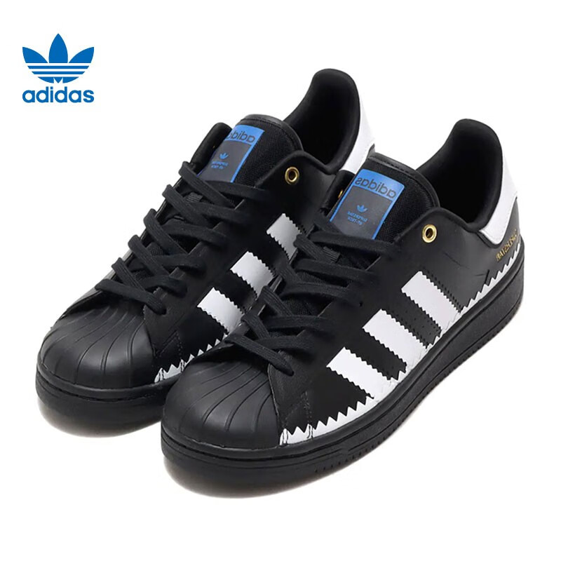 adidas阿迪达斯三叶草男鞋 2021秋季新款经典贝壳头低帮舒适板鞋休闲