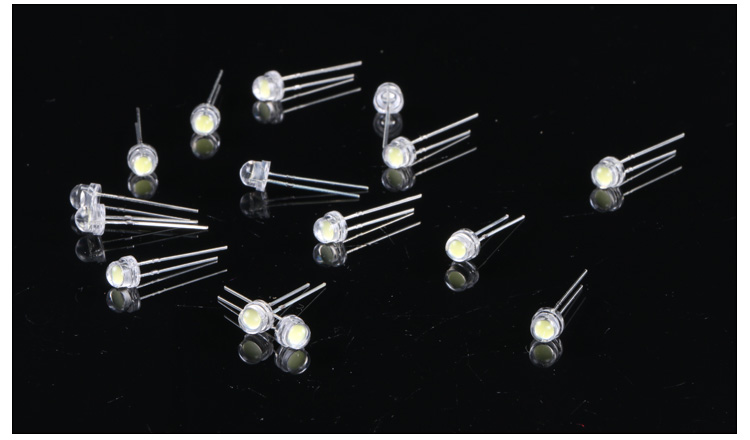 led发光二极管5mm超高亮灯珠03w草帽超大杯灯珠吊灯水晶灯专用大杯白