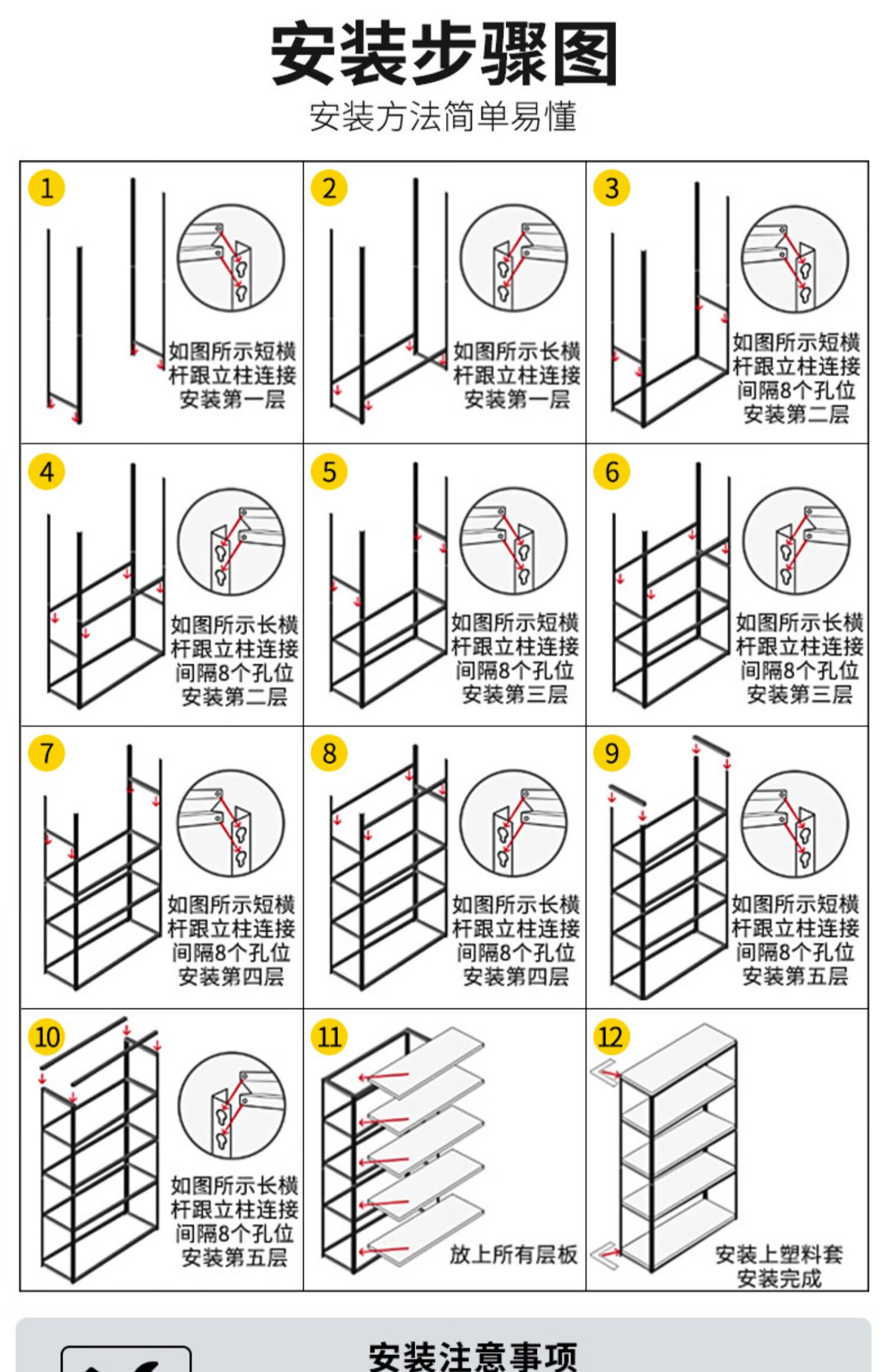 架子安装步骤图图片