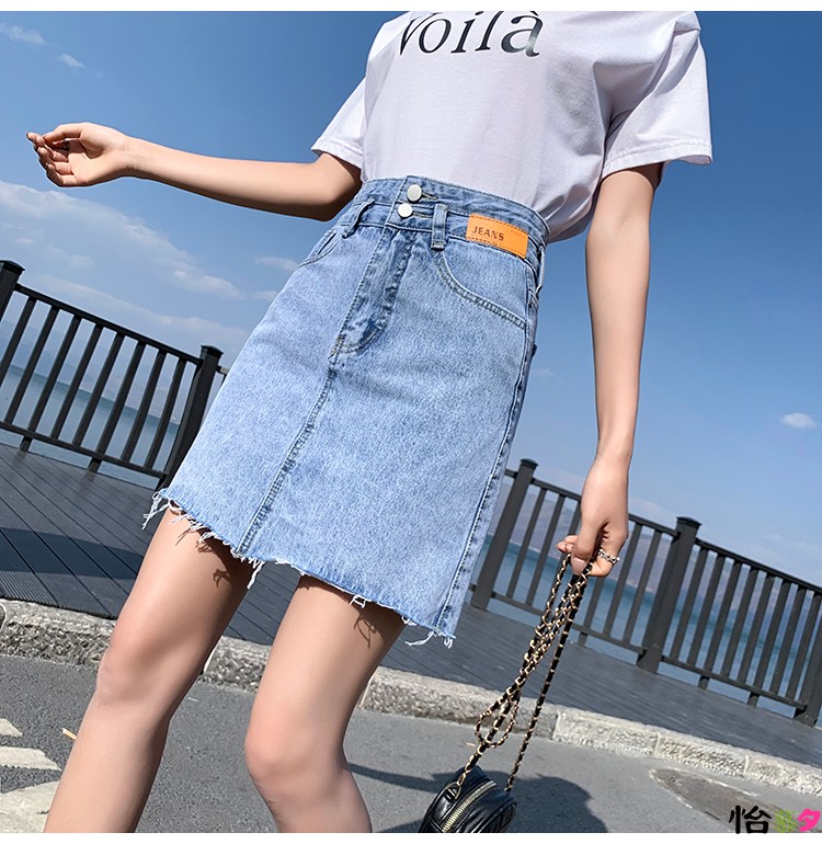 怡慕夕牛仔裙短裙半身裙女夏季小个子辣妹少女生今年流行热天穿搭超仙