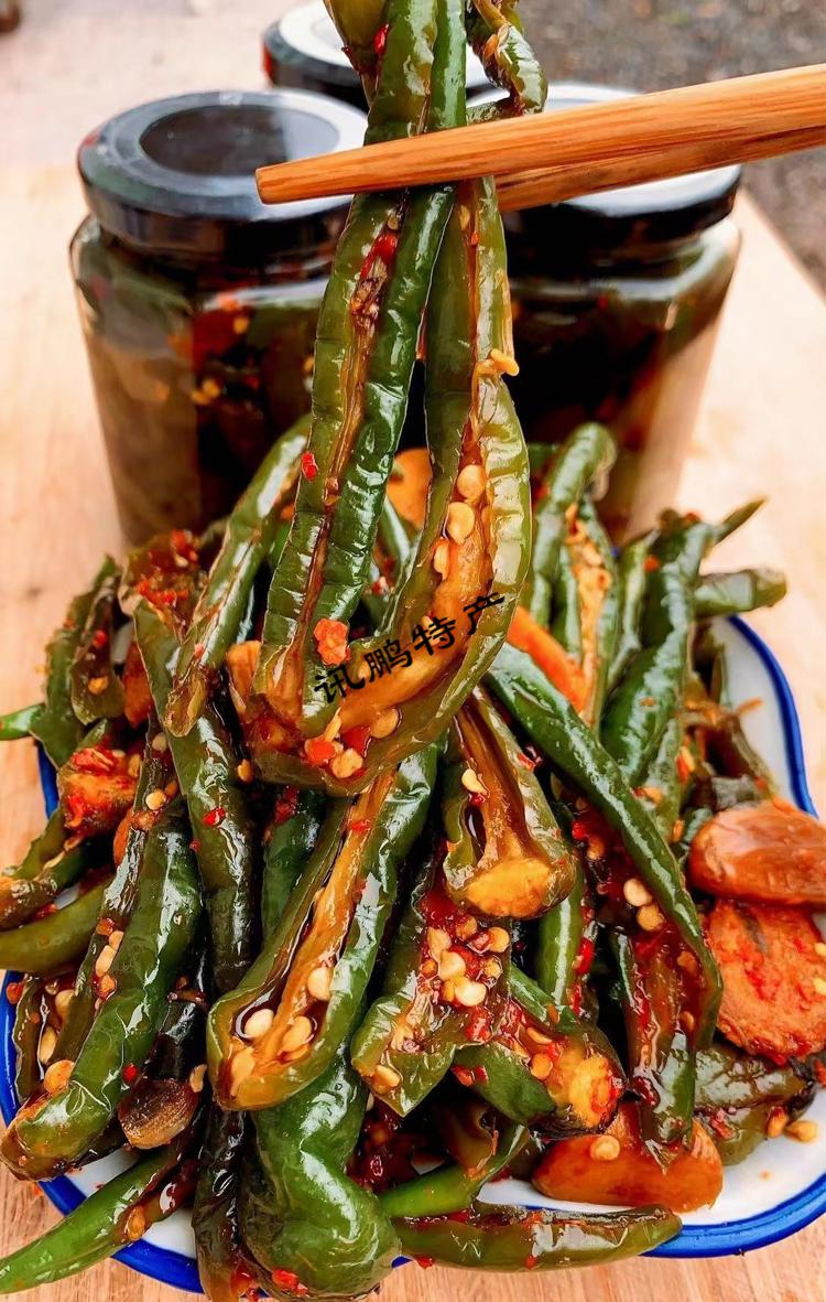 5折江西特产腌制青红辣椒农家自制酸辣开胃爽口下饭香辣泡咸菜酱辣椒