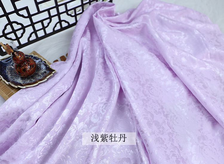 塔克尔 旗袍绸缎布料 提花丝绸布古装汉服服装绸缎布料旗袍娃衣马面裙