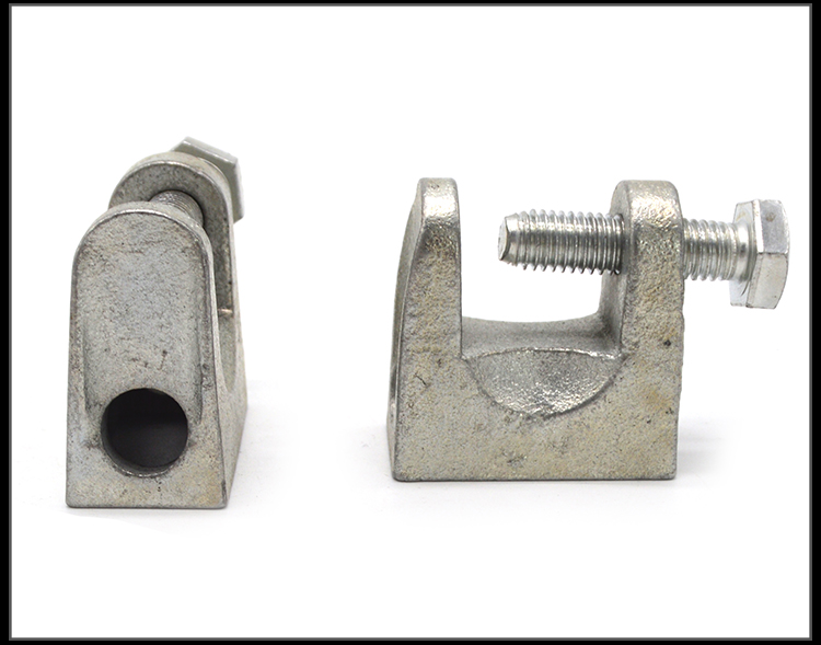 铸铁老虎卡老虎牙铸钢老虎夹方形虎口夹u型夹子固定夹钢管卡 开口25mm