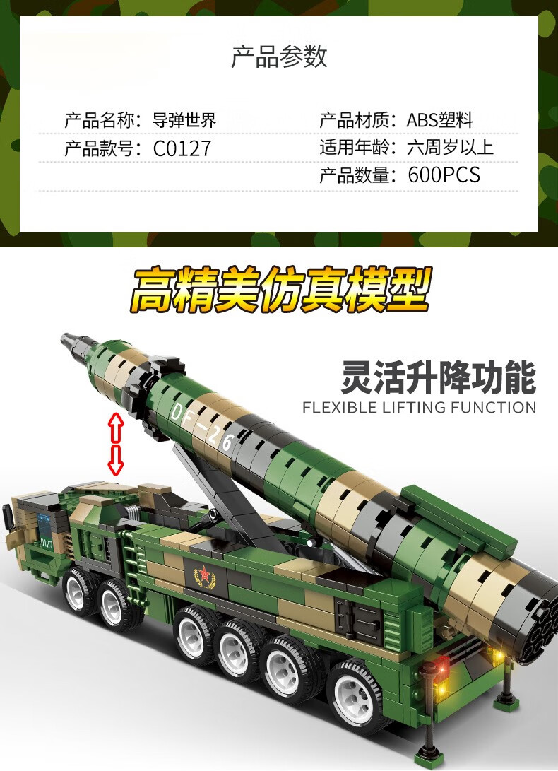 c0119红旗16-防空导弹车 744颗粒【图片 价格 品牌 报价】-京