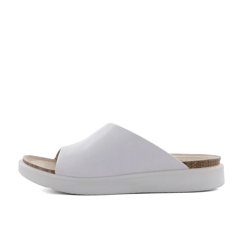 ecco爱步女鞋2022春夏新露趾户外休闲平底透气凉拖鞋 271823-01211 35