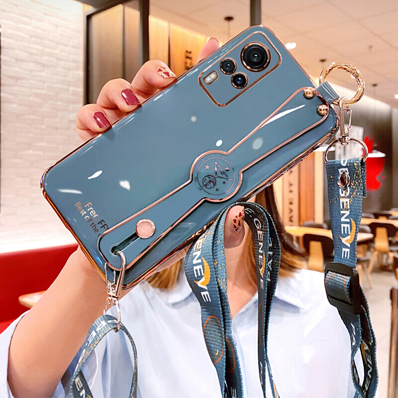 捷速德 vivox60手机壳夜光玻璃壳vivo x60手机套个性创意镜面外壳网红