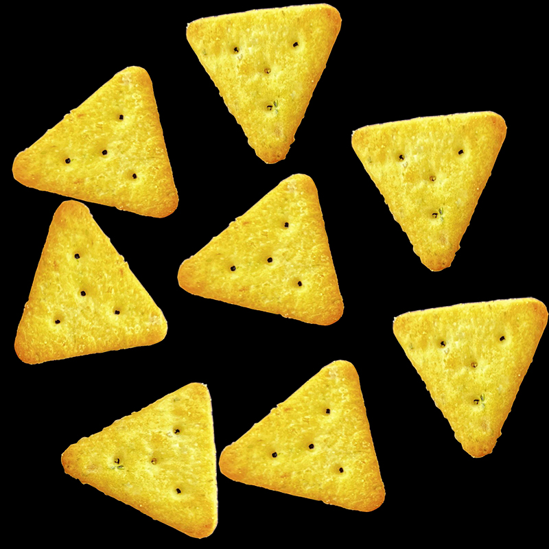 切块小饼干蔬菜芝士牛奶味混装儿童早餐三角形休闲零食 【10袋】3口味