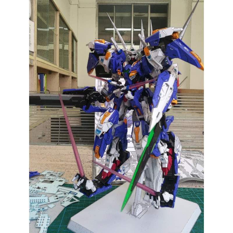 再版现货 大班 mg1/100 雪崩能天使 地台雪橇水贴 r2r3样式拼装模型