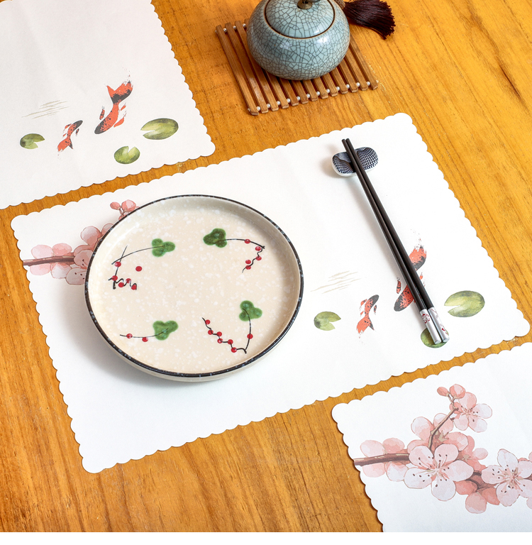 一次性桌垫纸 白色餐垫一次性学生午餐垫家用餐垫纸桌布台布纸质防油