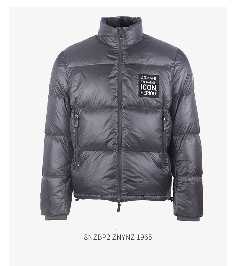 阿玛尼(armani exchange)男士保暖冬季羽绒服外套阿玛尼8nzbp2 橘色 s