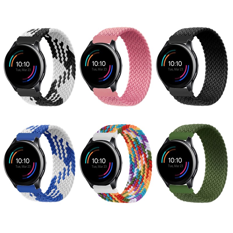 智绘创趣适用oneplus一加智能手表表带弹力尼龙腕带户外运动1watch