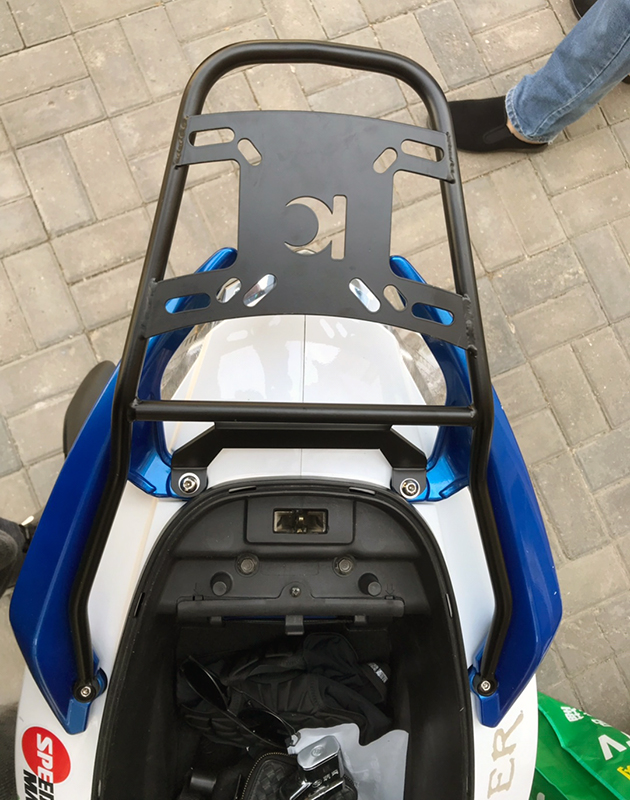 适用于光阳弯道情人kcc150/ck150t-10a后货架实心尾架靠背尾箱架光阳