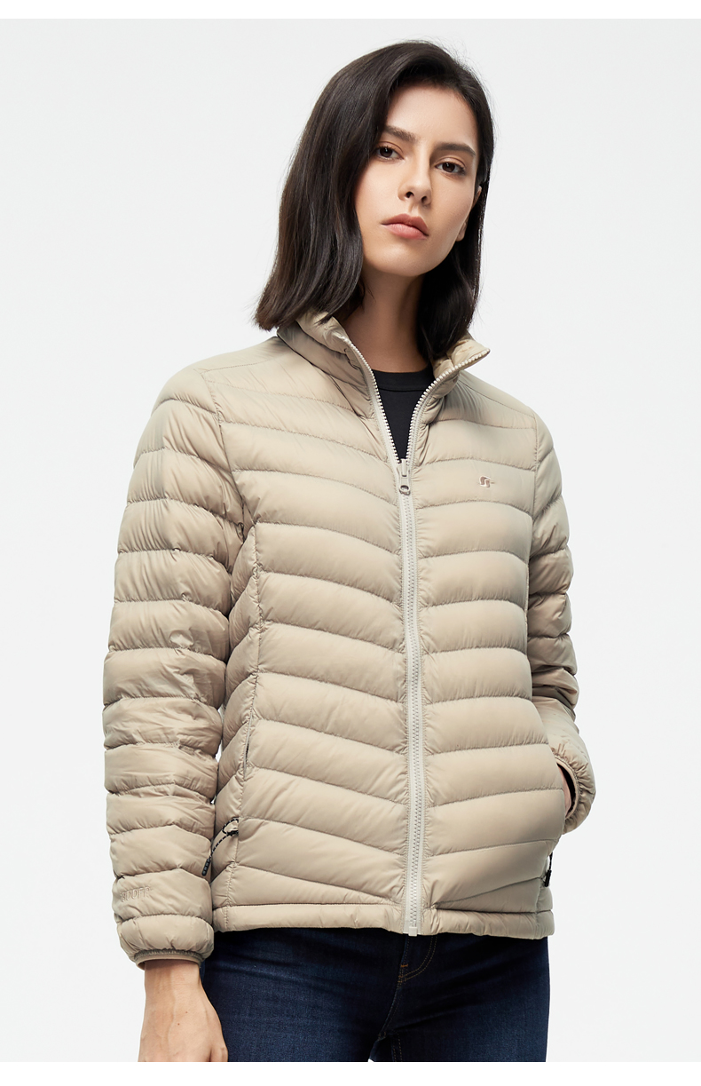 鹅绒服800蓬松度白鹅绒防风衣三合一套装可拆卸内胆羽绒服f85136红色l