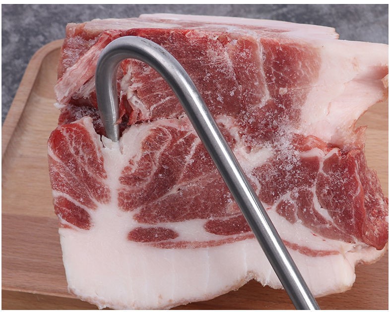 创森小米t型猪肉挂钩手拉钩牛羊挂肉钩肉钩子菜篮子钩井盖钩屠宰钩具 