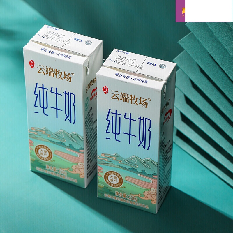 云端牧场扶贫产品大理高原牛奶剑川早餐奶奶12盒箱