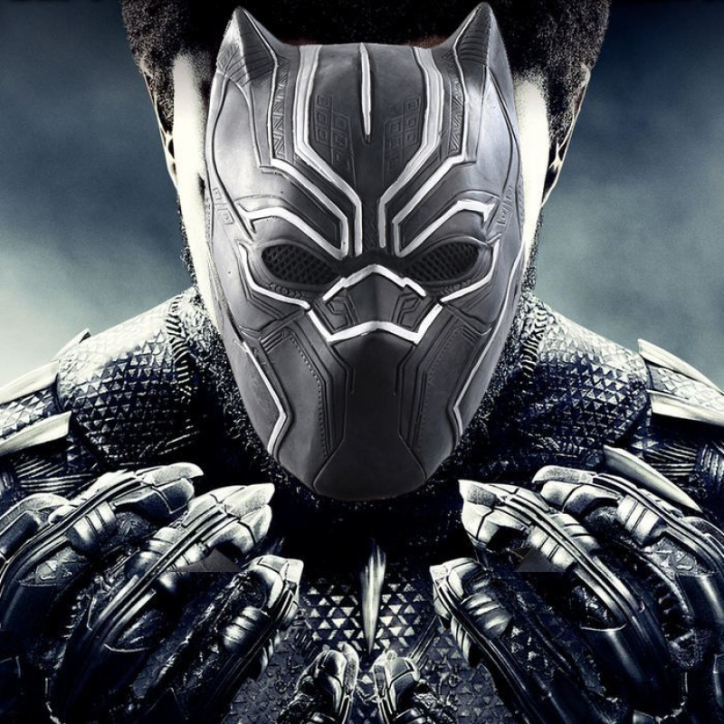 定制黑豹头套 面具头套闪电侠cosplay漫威队长3头盔派对 队长头套