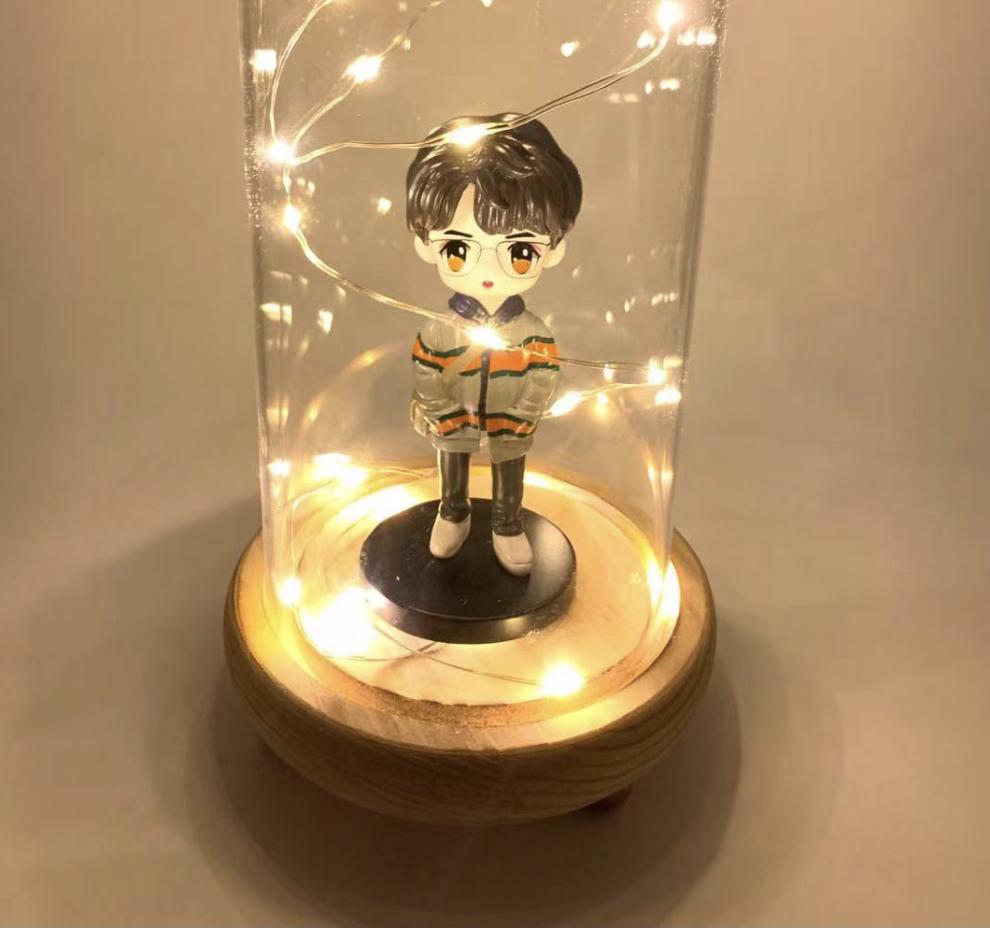 肖战手办 周边同款q版卡通公仔玩偶娃娃模型生日礼物定制黏土人偶 浅