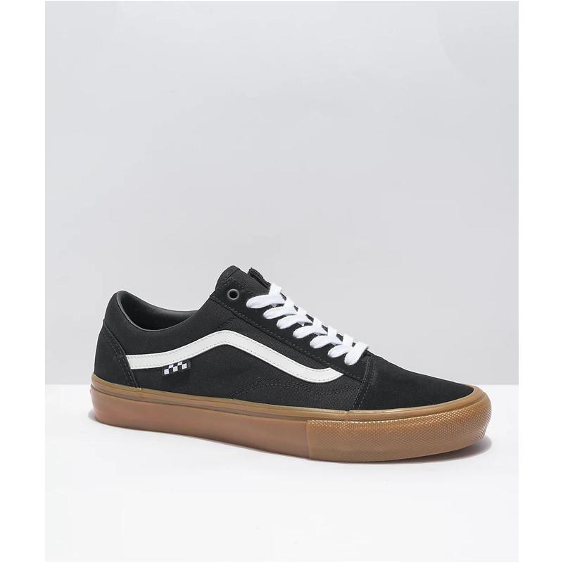 skate old skool黑白滑板鞋 经典款时尚街拍运动鞋 black 8 1/2【图片