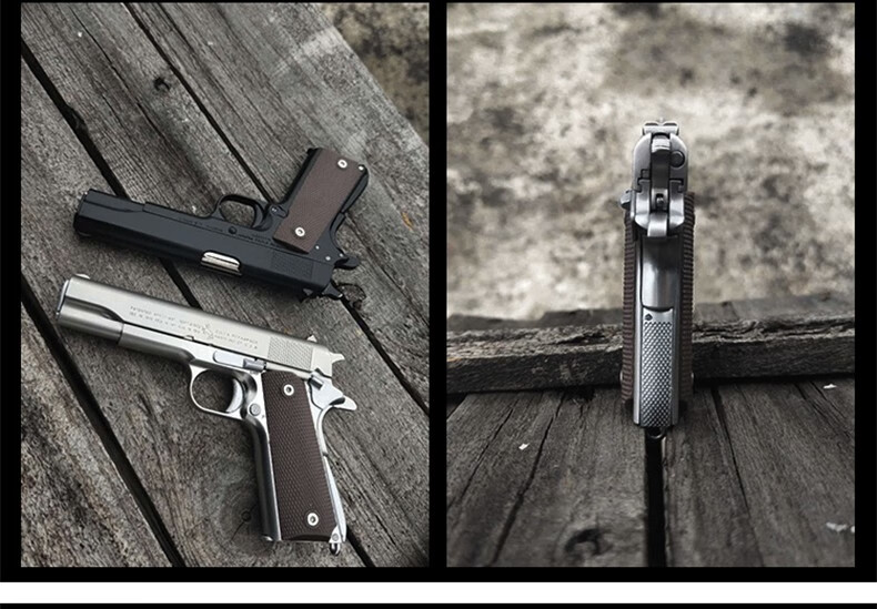 1205绝地吃鸡合金模型抛壳精工m1911手金属拆卸军迷模型男孩玩具枪