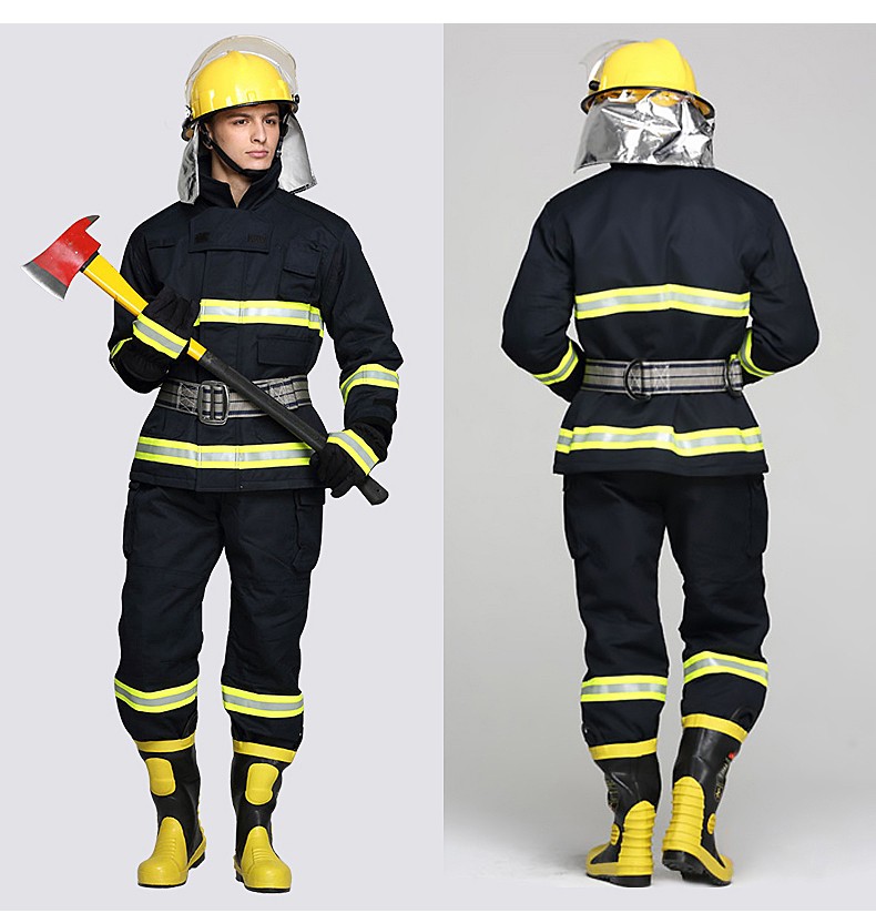 火将军消防服套装02款作训服14款17款3c认证整套阻燃服作训服消防演练
