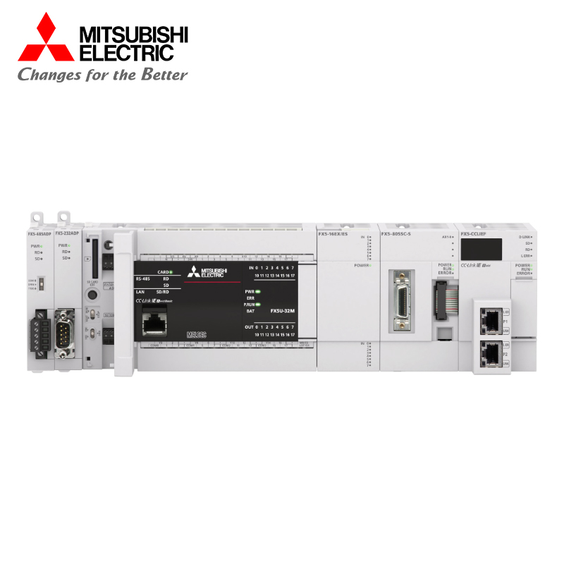 三菱plc fx-5u模拟量输入输出模块fx5-485-bd 4ad 4da 40ssc fx5-4da