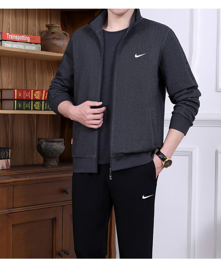 耐克(nike) nk男士运动休闲运动套装春秋季品牌中老年人跑步运动服