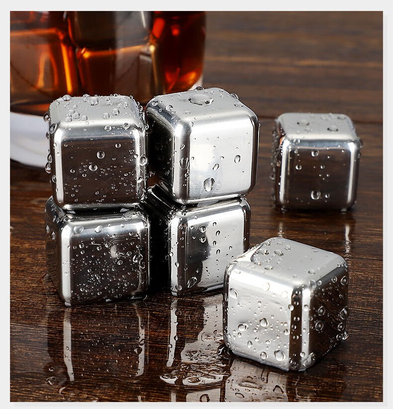 不锈钢冰块304速冻冰块冰粒金属冰块316家用速冻球冰粒饮料冰酒石循环