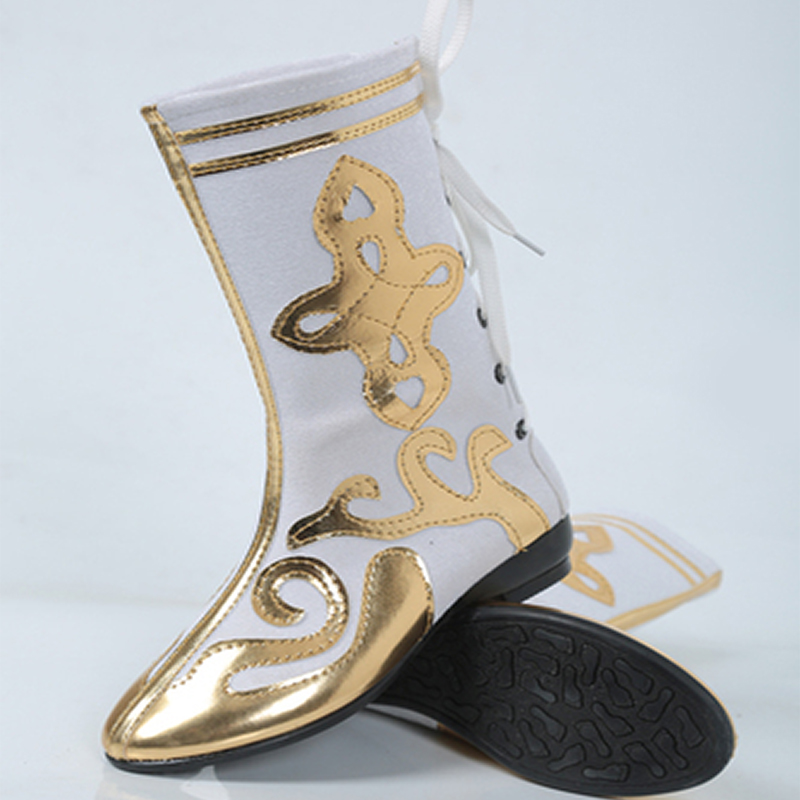 枫岚情 新疆舞女鞋藏族舞蹈靴子新疆内蒙古男女款演出鞋子西藏走秀