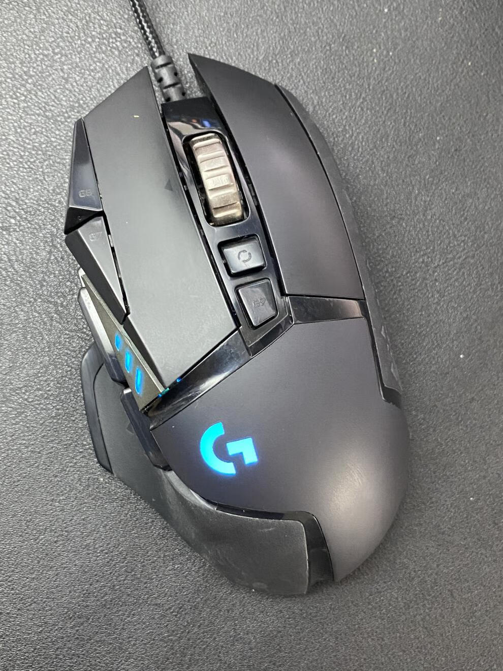 罗技(g)鼠标g502 g402 g302游戏吃鸡背光电竞绝地求生吃鸡宏lol g302