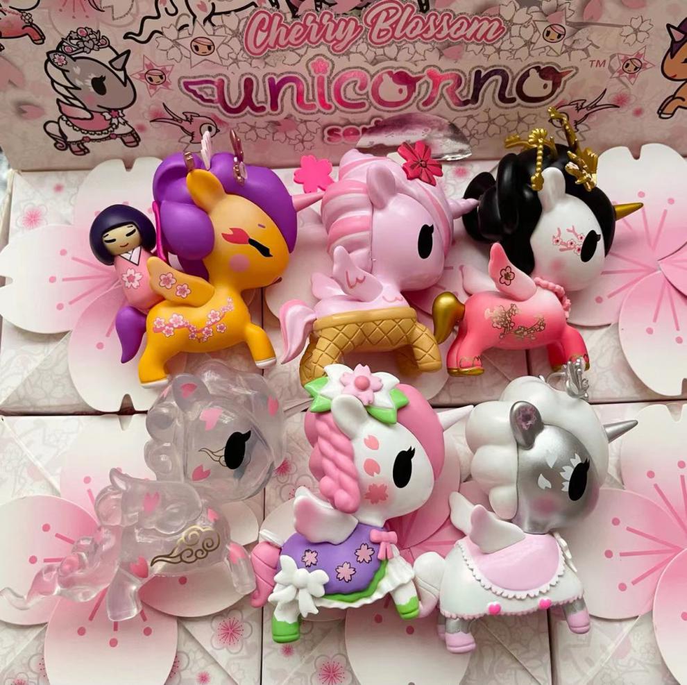 独角兽盲盒樱花系列 okidoki淘奇多奇樱花独角兽系列第二季盲盒 初樱