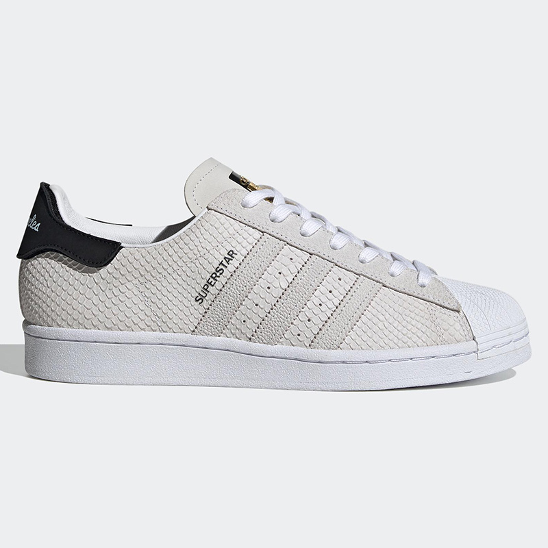 adidas阿迪达斯superstar三叶草经典金标蛇纹皮革运动休闲板鞋fv2822