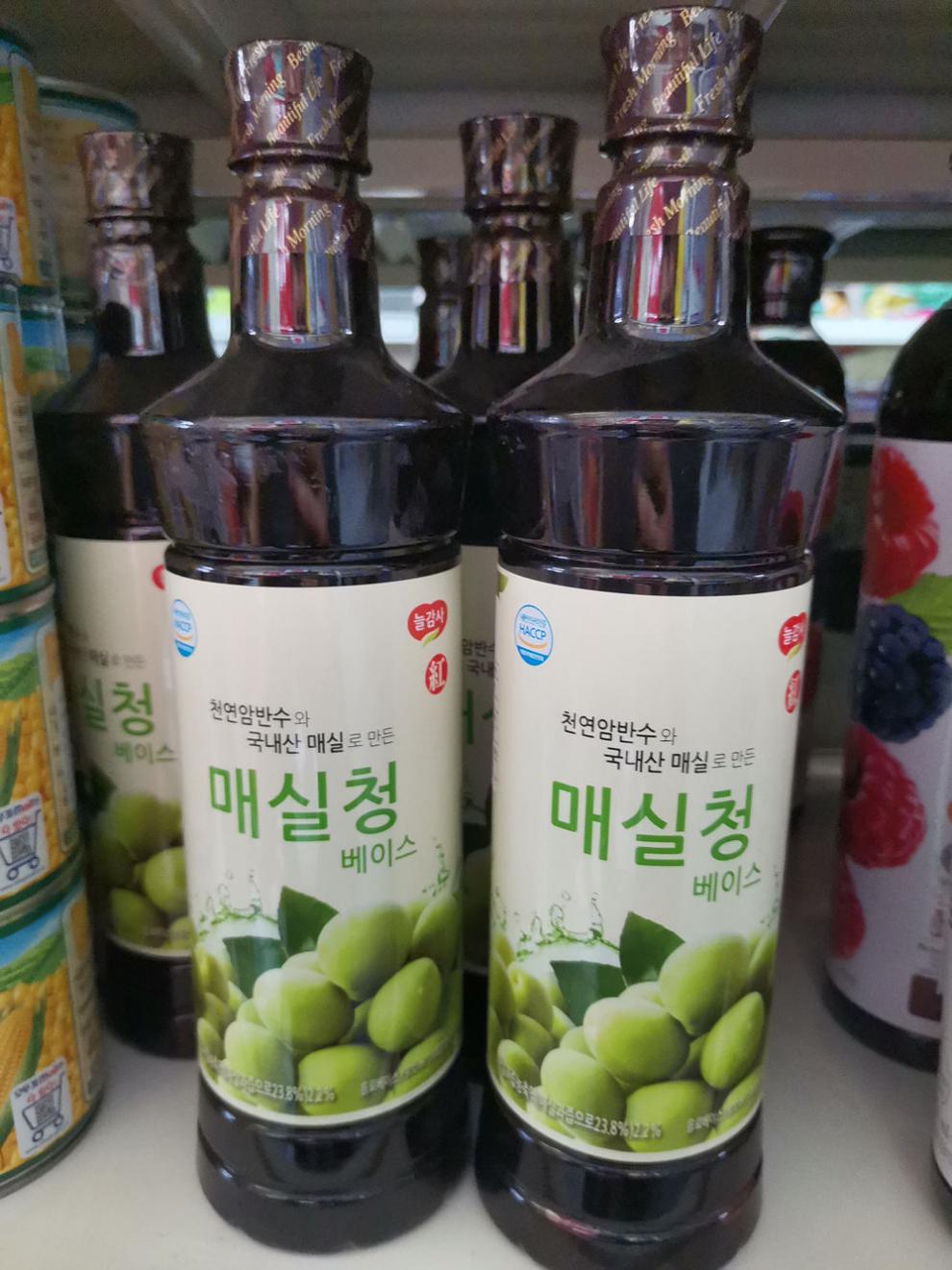 广野青梅汁970ml韩国进口广野青梅汁浓缩饮料广野青梅汁2瓶970ml