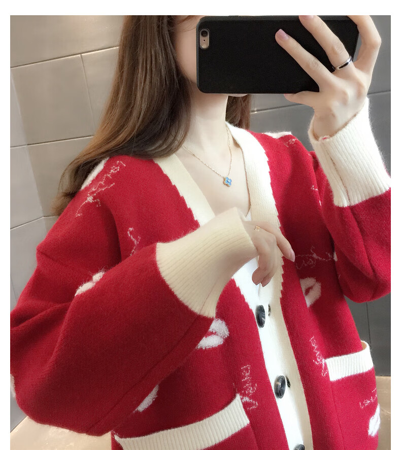 秋冬款开身毛衣针织衫女款女式春秋开胸毛衣外套毛线衣女士开衫毛衣女