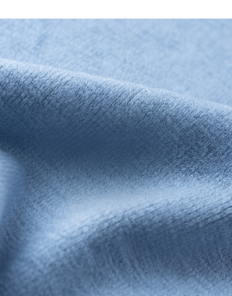 新款女半高领修身简约好搭复古显瘦设计感长袖t恤【w1813618】 海雾蓝