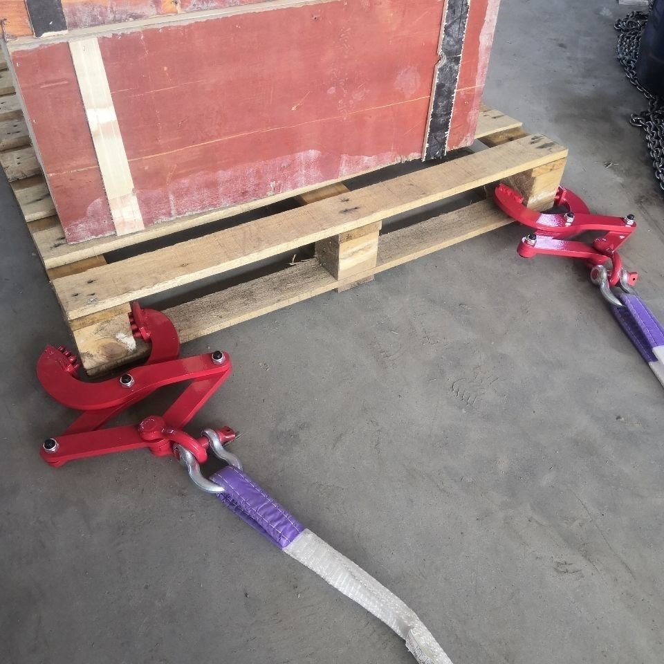 钻板夹托盘夹起重夹钳木托夹木板夹子吊具货柜夹木材夹具吊装2吨5米