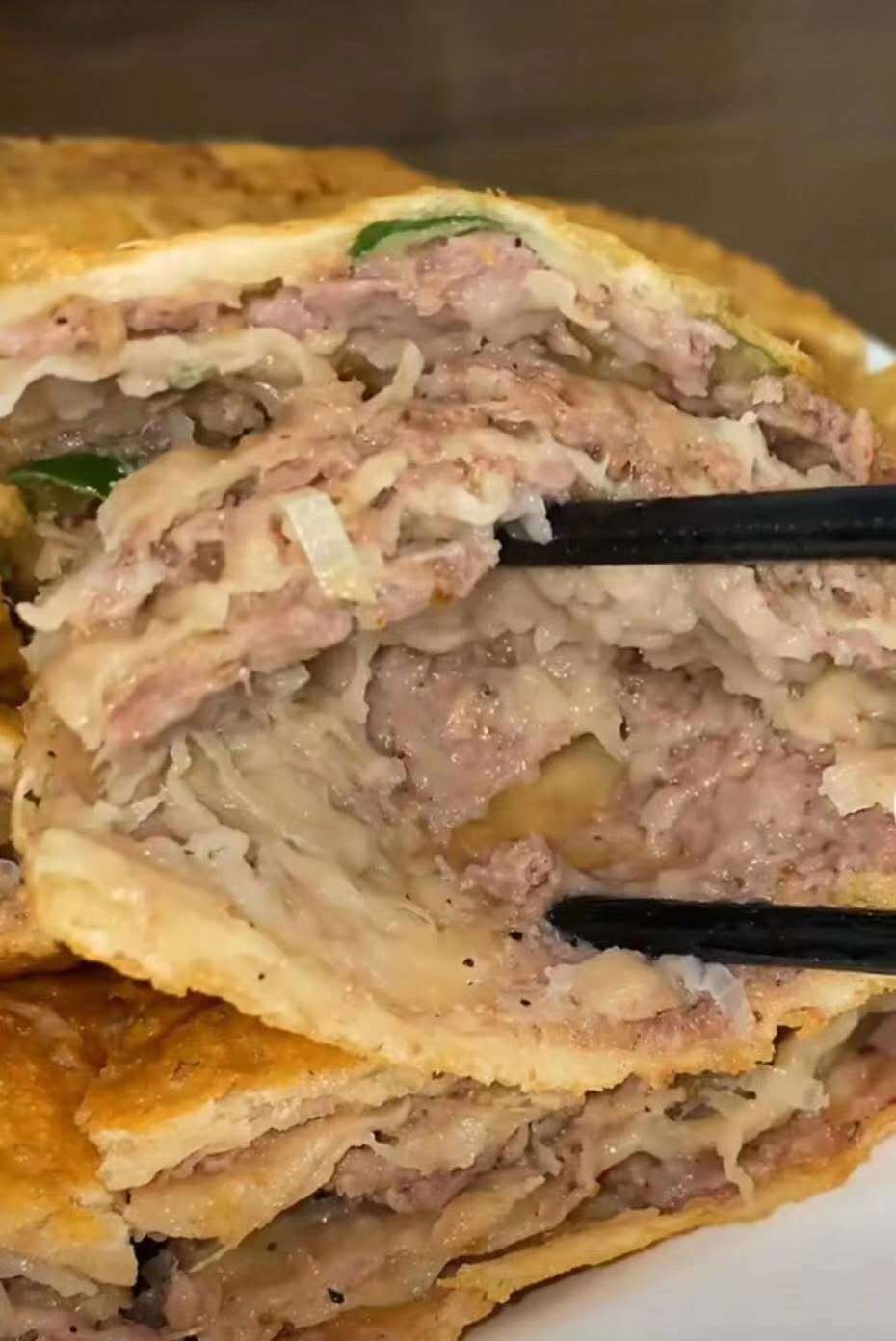 山东郓城壮馍烧饼夹牛肉香河肉饼郓城壮馍4个状馍2包胡辣汤