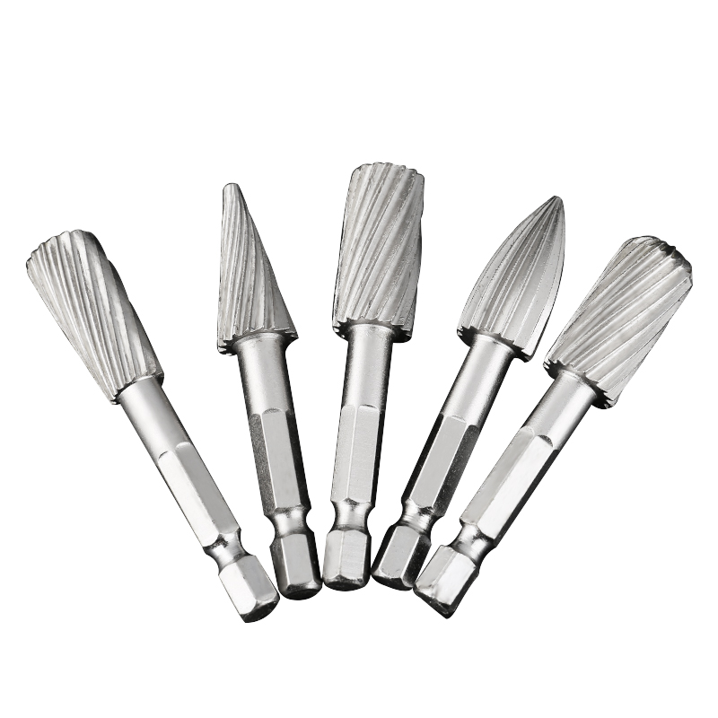 枫岚情合金旋转锉钨钢铣刀金属打磨头硬质雕刻头圆柱形旋转锉刀6mm柄