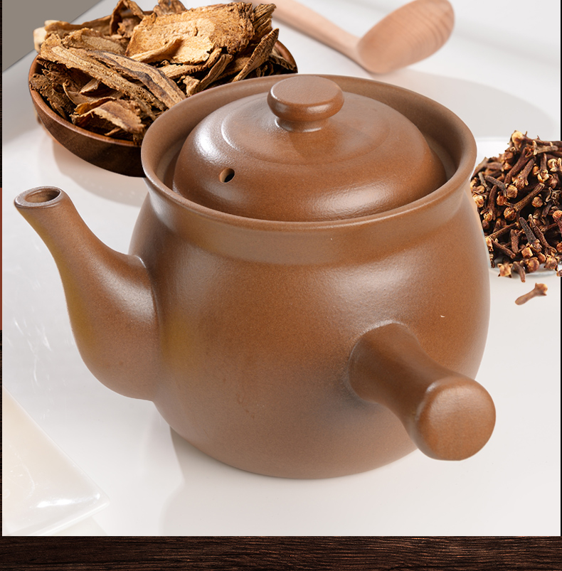 平定熬药砂锅中药煲家用老式药锅熬中药无釉药壶煎锅传统煎药药罐27升