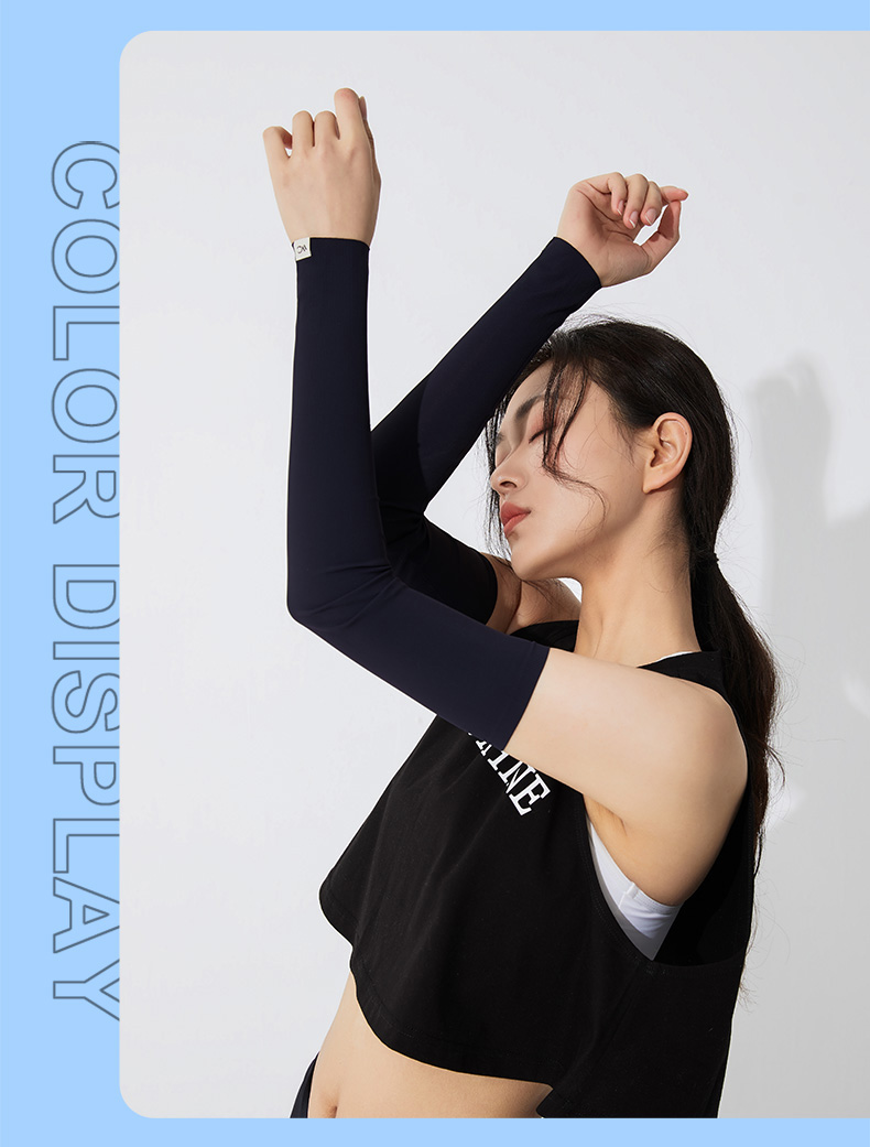 jeep吉普【官方精品】玻尿酸防晒冰袖女手套袖套冰丝薄款护臂夏季开车