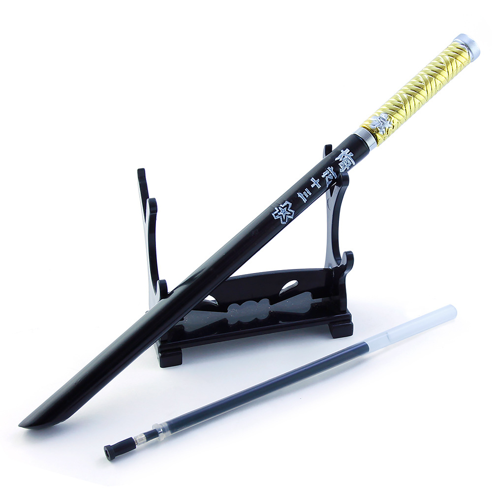 刺客伍六七周边手办玩具梅花十三魔刀千刃仞中性笔金属签字笔 梅花庄