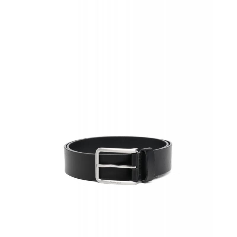 calvin klein 腰带男士奢侈品黑色徽标腰带 bax ck black 110【图片