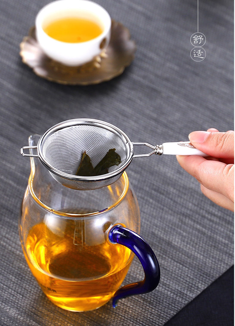 茶漏304不锈钢套装茶叶过滤器家用茶隔茶滤创意茶具配件滤茶器小号