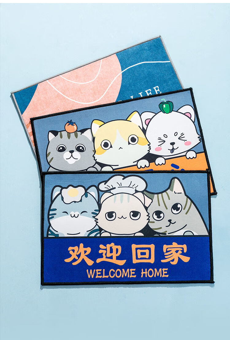 105810-浴室地垫卫生间防滑吸水地垫门口入户门脚垫家用厨房卧室门垫 鎏金线条 50X80(单件不)-详情图