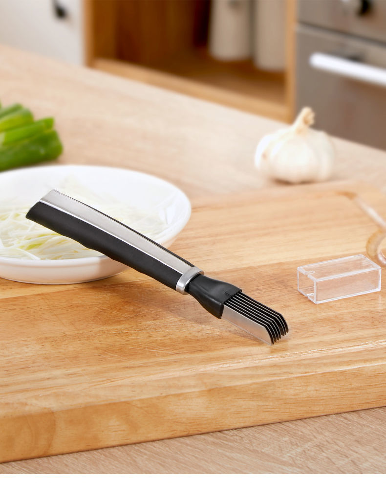 切葱花葱丝刨丝刀切葱切葱刀切丝器不锈钢刮丝刀厨房小工具葱丝加取芯