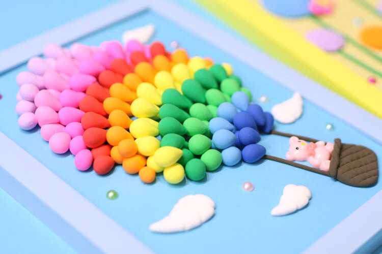 超轻粘土画diy木质立体专用画框雪花泥超轻粘土相框粘土作品框圣诞